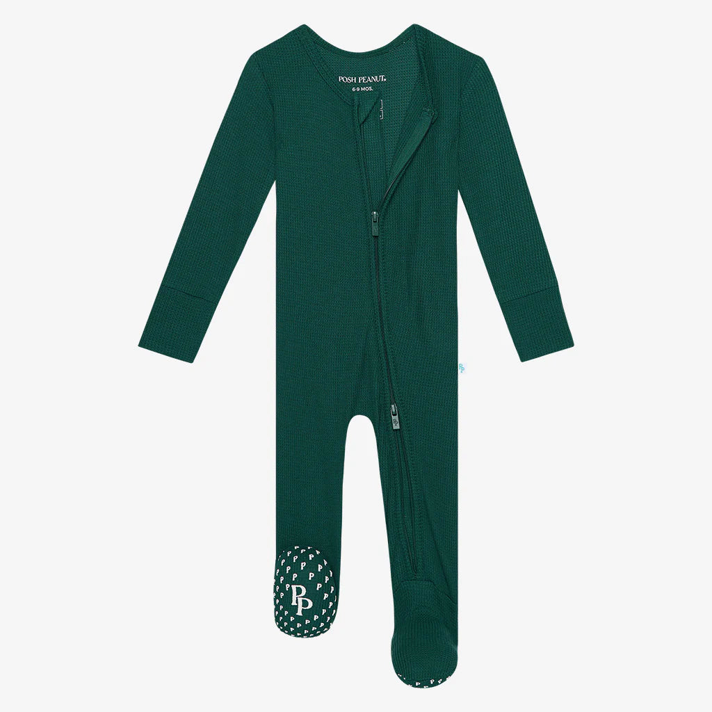 Posh Peanut - Hunter Green Waffle