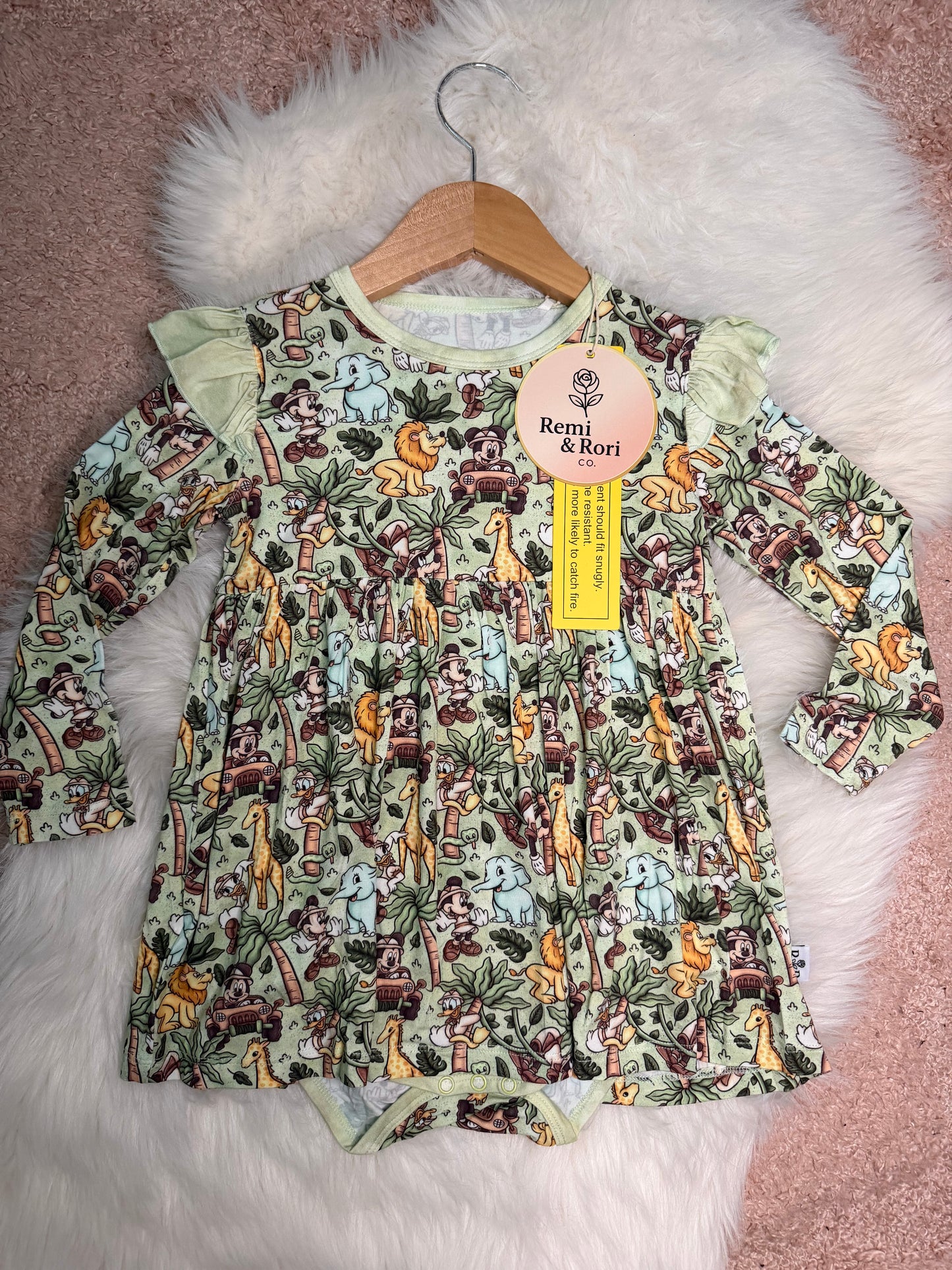 Mickey Safari Bodysuit Twirl
