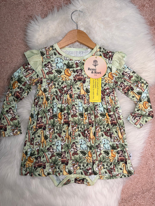 Mickey Safari Bodysuit Twirl